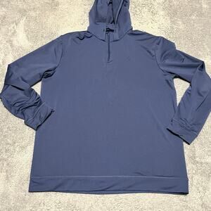 Swannies Hoodie Mens XL Quarter Zip Pullover Golf Performance Blue